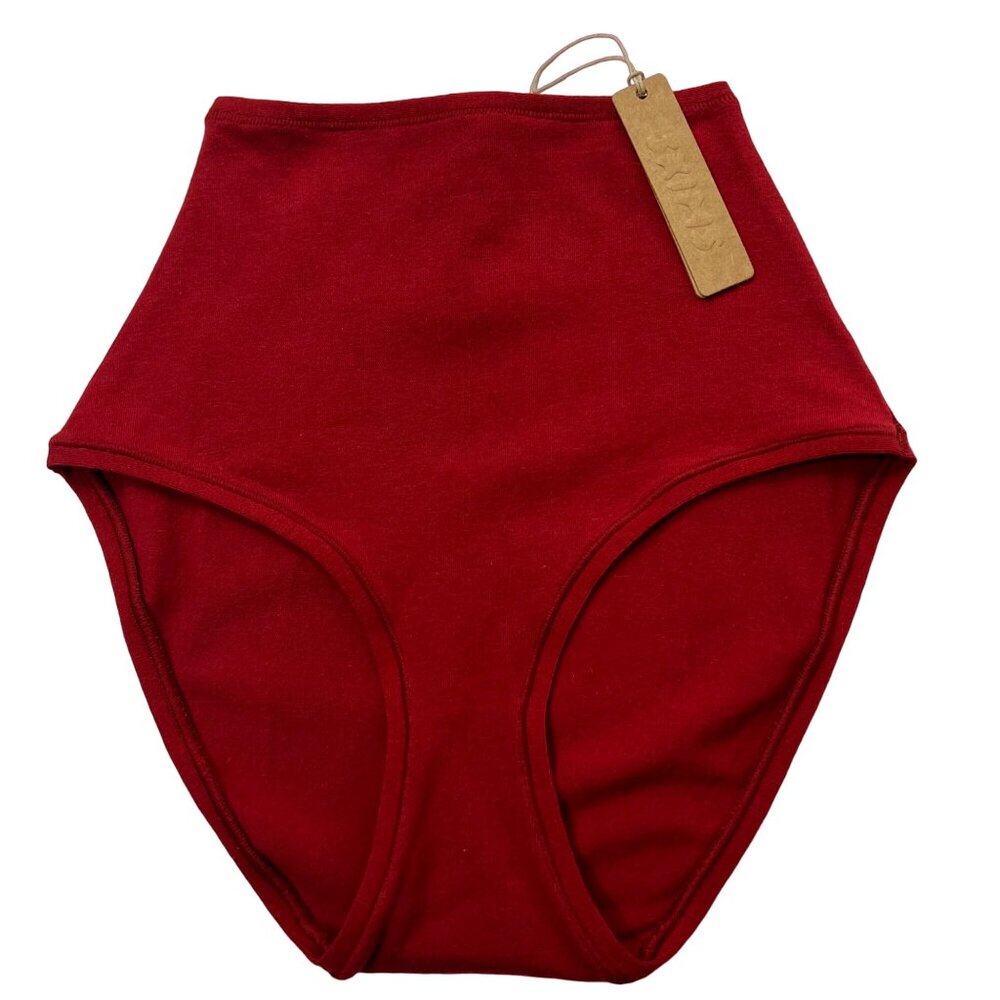 SKIMS Cotton Jersey Full Brief Brick‎ Womens XXS